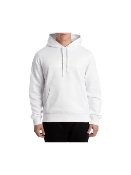 Bluza z kapturem Diesel z logo biała