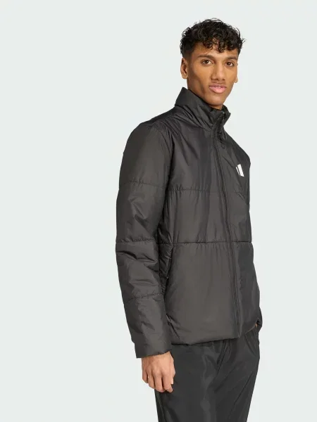 Переработанный демисезонная куртка Adidas черная