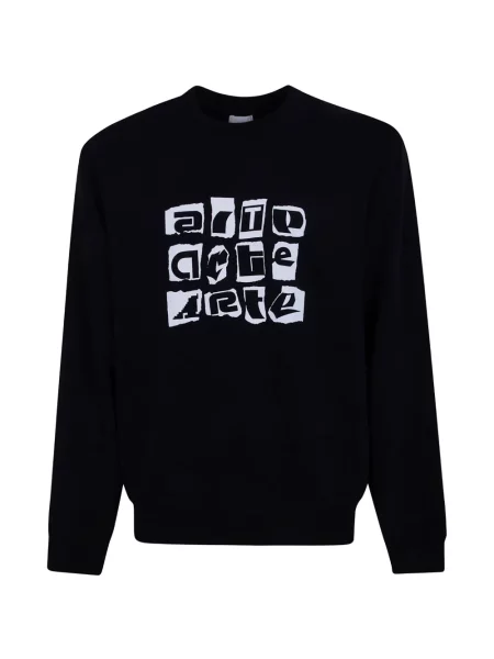 Pulover Arte Antwerp cu imagine negru