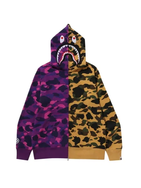 Hanorac cu glugă A Bathing Ape® violet