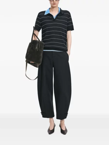 Gulerat tricou polo Jnby negru
