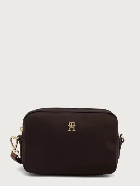 TOMMY HILFIGER Geantă de umăr POPETTE ciocolatiu maro