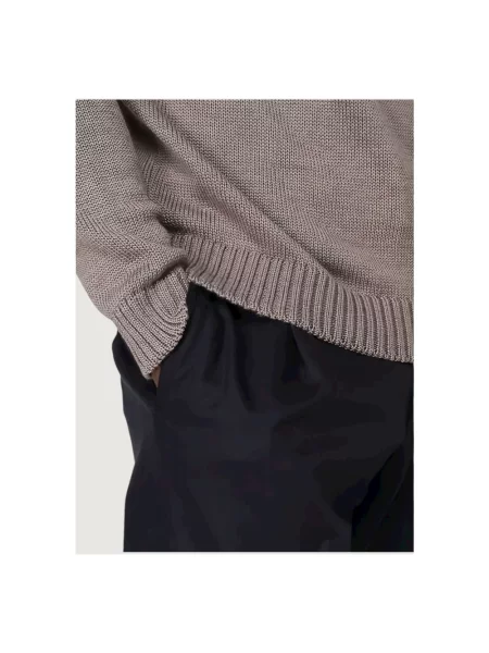 Sweter Zanone wełniany brązowy