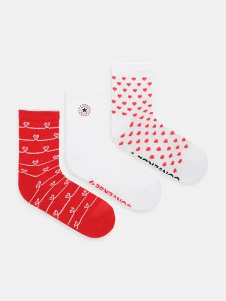 Converse ponožky x CHUCKS IN LOVE červené