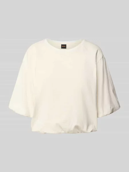 Sweter o kroju regular fit z mieszanki żywej wełny model SESSINAK' Hugo czarny
