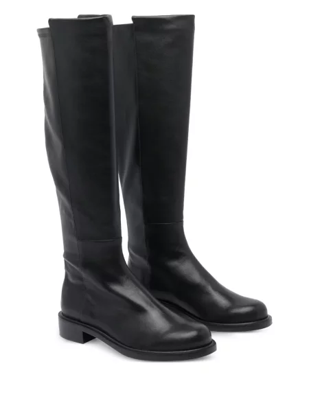 Kožené kotníkové boty Stuart Weitzman černé