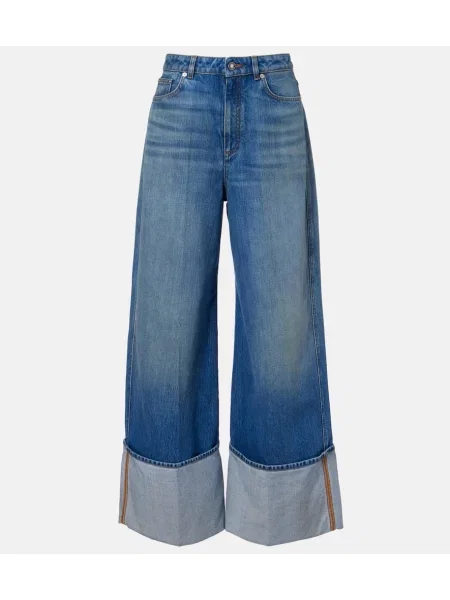 Blugi Givenchy cu picior lat albastru