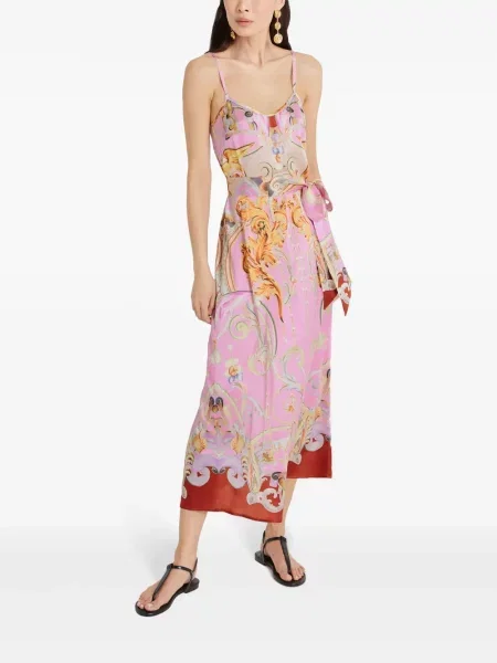 Raštuotas kostiumas suknele Temperley London rožinė