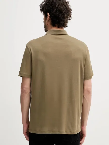 Calvin Klein polo gładki zielony