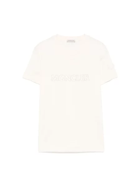 Koszulka Moncler z logo biała