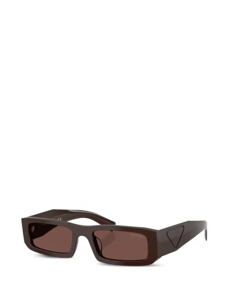 Ochelari de soare Prada Eyewear cu autograf maro