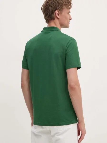 Lacoste póló férfi pamuttal zöld