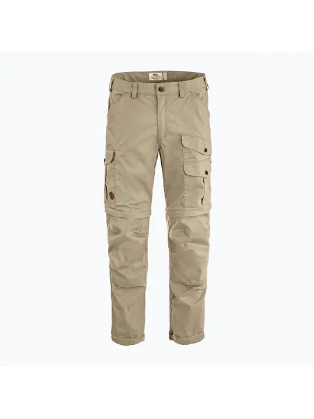 Pantaloni de trekking pentru bărbați Fjällräven Vidda Pro Lite Zip Off fossil