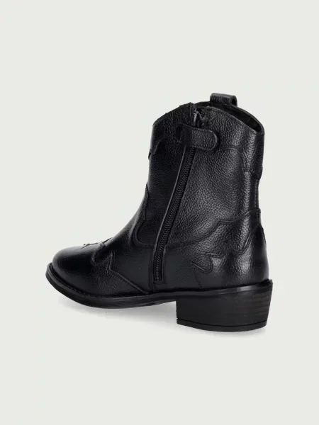 Tommy Hilfiger каубойски ботуши за деца от кожа черно