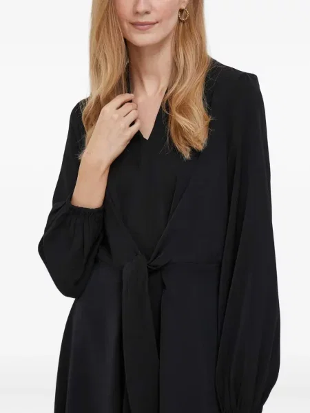 Rochie maxi Dkny lungă de costum negru