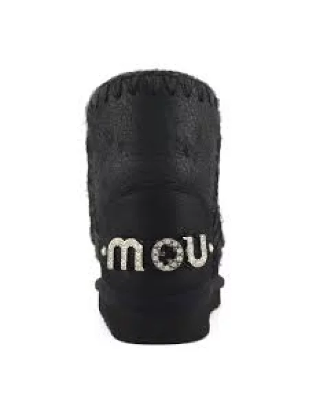 Buty do kostki Mou skórzane czarne