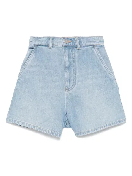 Pantaloni scurți din denim Emporio Armani albastru