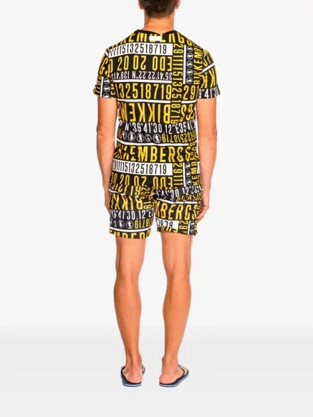Tricou Bikkembergs cu imagine negru
