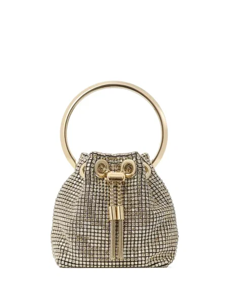 Geantă bucket Jimmy Choo auriu