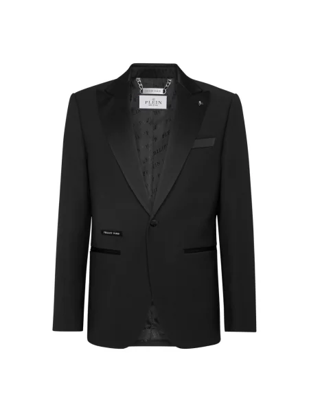 Marynarka Philipp Plein wełniana czarna