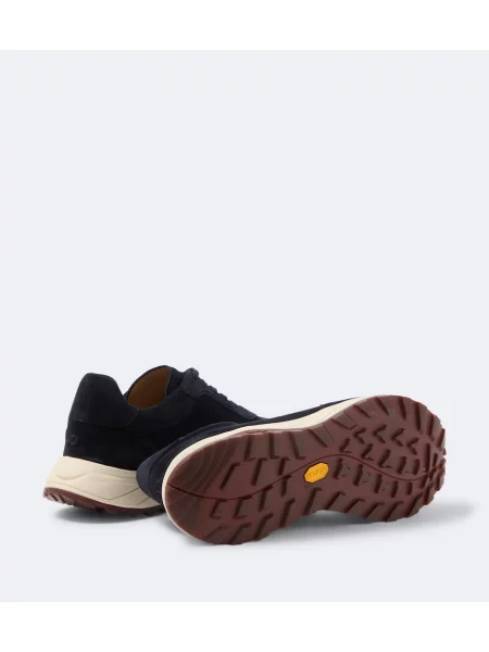 Sneakerși Fedeli din piele de căprioară albastru