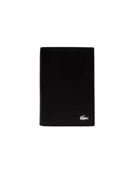 Lacoste Portfel skórzany czarny