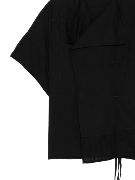 Sukienka koszulowa Ys z półrękawem czarna