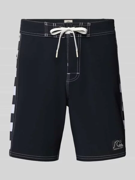 Kąpielówki Quiksilver z logo czarne