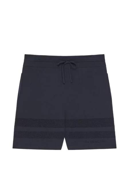 Pantaloni scurți Givenchy tricotate albastru
