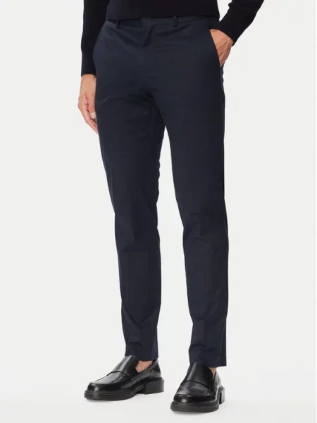 BOSS Pantaloni chino Bleumarin