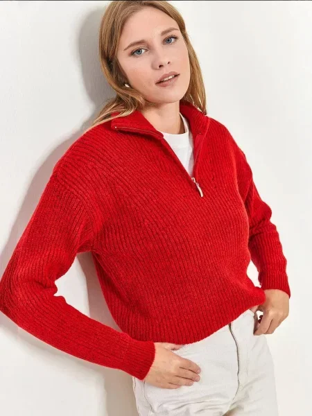 Bianco Lucci Pulover Pullover' rdeča