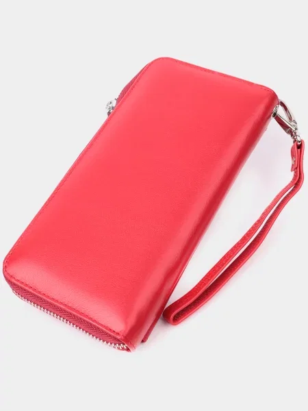 ST Leather Accessories Гаманець Шкіра червоний