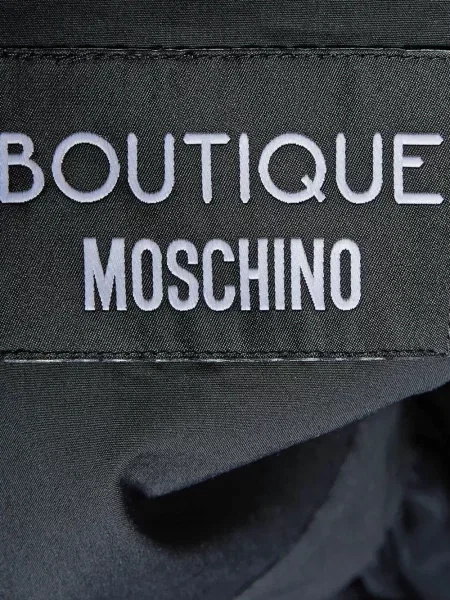 Nėriniuota midi suknelė Boutique Moschino juoda