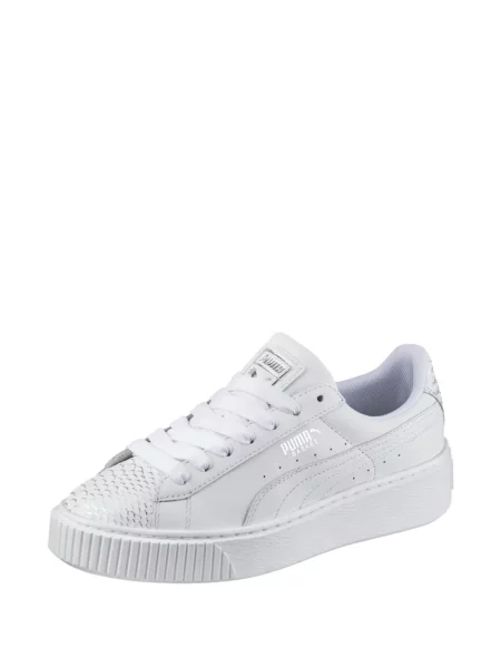 Sneakerși Puma Platform cu platformă alb
