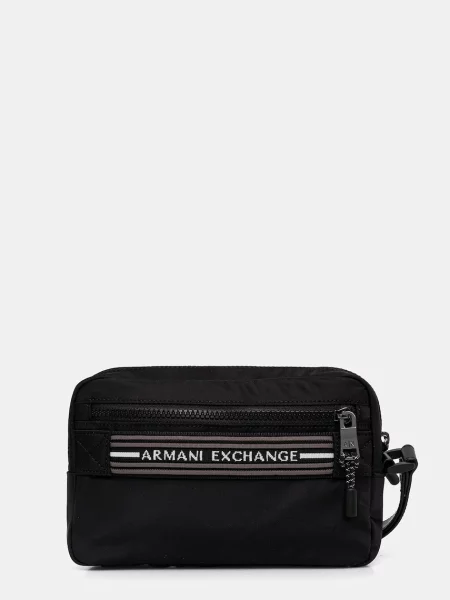 Козметична чанта Armani Exchange черно