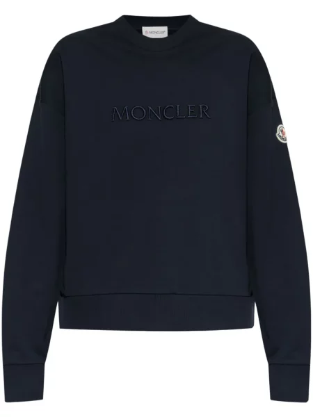 Haftowana bluza Moncler niebieska