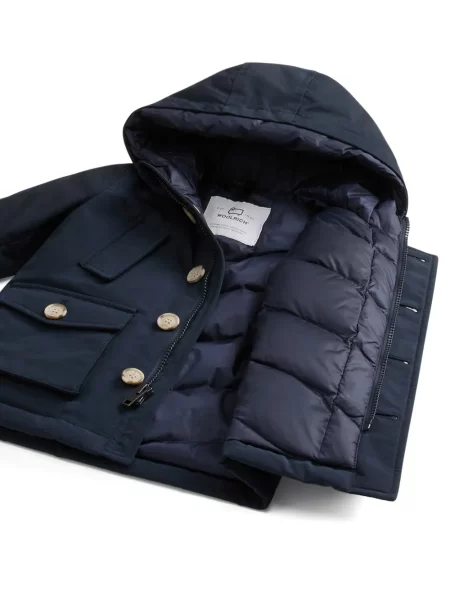 Parka dziecięca Woolrich niebieska