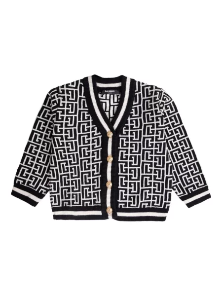 Kardigan dziecięcy Balmain czarny