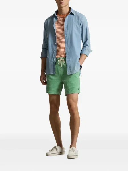 Ριγέ δερμάτινος κάλτσες Polo Ralph Lauren με κορδόνι μαύρο