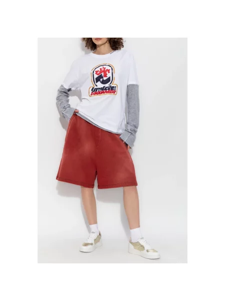 Szorty Dsquared2 czerwone