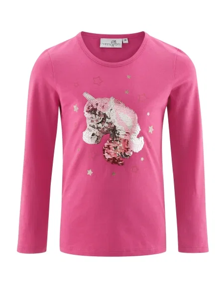 Happy girls Tricou / roz / magenta / argintiu verde