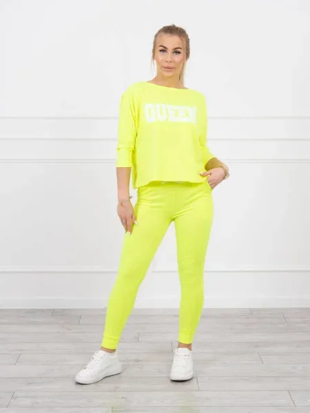 Анцуг Kesi с принт жълто