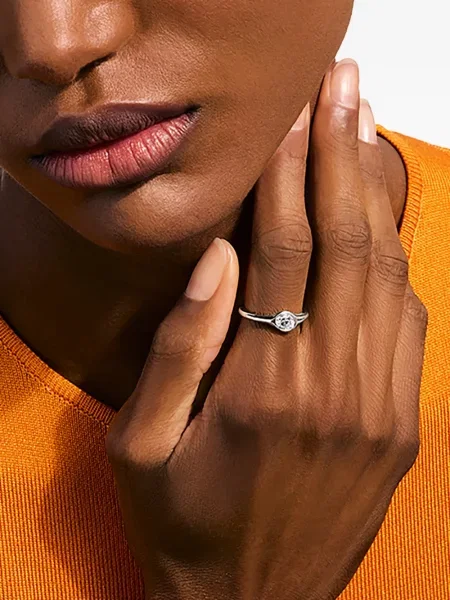 Diamant inel John Hardy argintiu