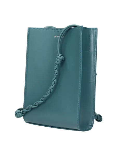 Torebka crossbody Jil Sander skórzana zielona