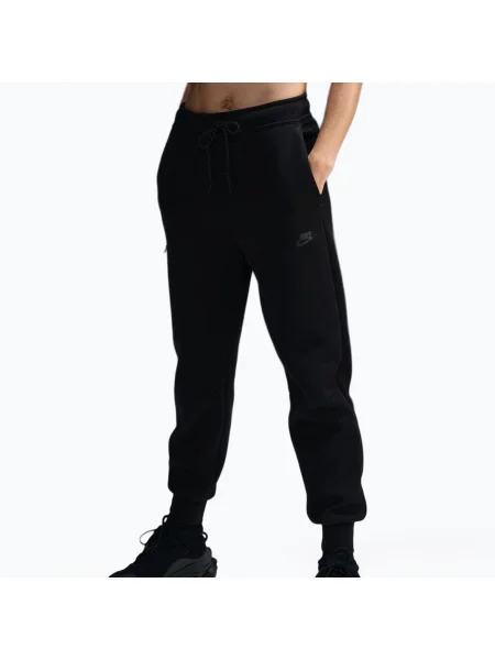 Pantaloni pentru femei Nike Sportswear Tech Fleece Mid-Rise black/black negru
