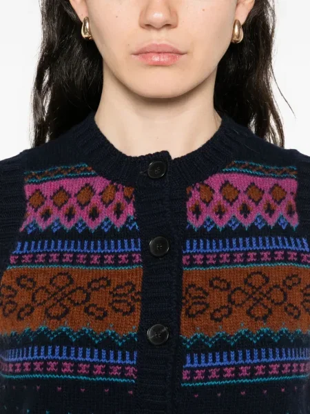 Cardigan Etro de lână albastru