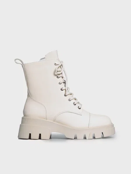 Кожаные ботинки Prpy белые