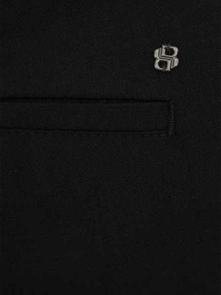 Шерстяные брюки Boss черные