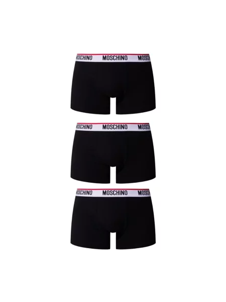 Bokserki Moschino z logo czarne