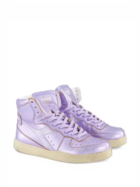 Sneakerși Diadora din piele violet